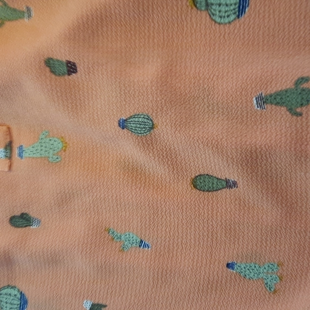 Torrid Peach Flutter Sleeve Succulent Tanktop Blouse - Picture 4 of 4